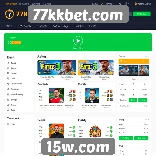 Avaliação da interface de usuário do 77kkbet.com
