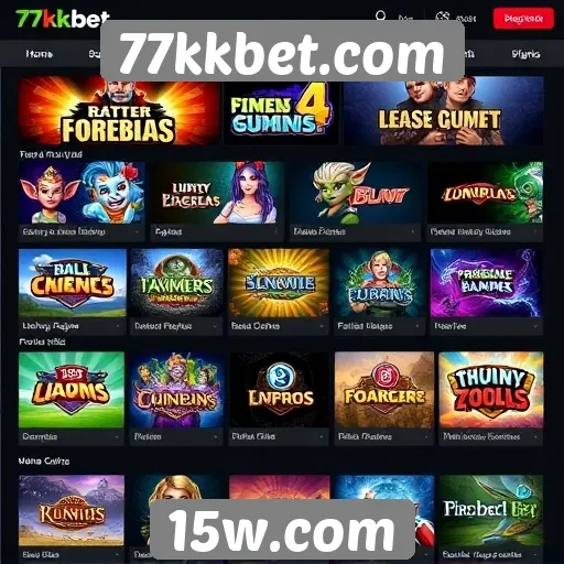 Variedade de jogos oferecidos pelo 77kkbet
